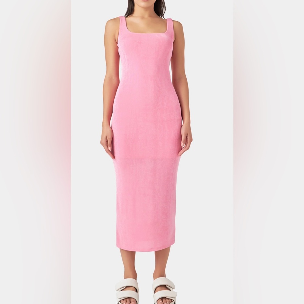 Grey Lab Slinky Maxi Dress in Pink